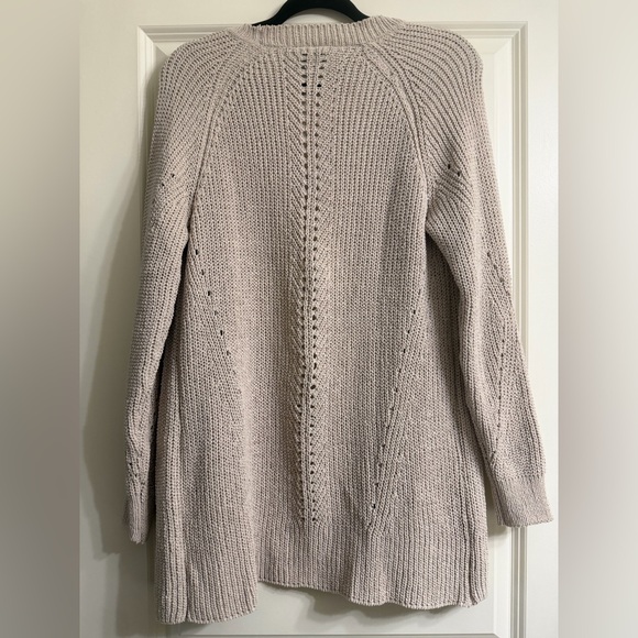 *NEVER WORN* Elegant Taupe Open-Front Cardigan - Picture 4 of 4